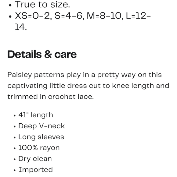 Area Stars His Mix Print Long Sleeve Dress M - Picture 12 of 15